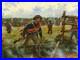 Mark Maritato Signed Civil War Print Confederate Skirmish Line Gettysburg 22x17