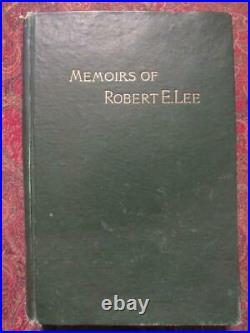 Memoirs Of Robert E. Lee 1887 CIVIL War Confederate General Illustrated