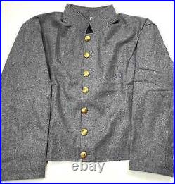 Mens CIVIL War Cs Csa Confederate Infantry Shell Jacket