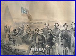 Military CIVIL War 1861 Jefferson Davis Generals Of The Confederate Army