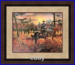 Mort Kunstler Civil War Print Confederate Sunset Custom Gallery Framed