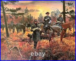 Mort Kunstler Civil War Print Confederate Sunset Custom Gallery Framed