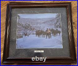 Mort Kunstler Civil War Print Confederate Winter 19 x 17 Custom Framed