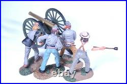 NO RESERVE Civil War Confederate Artillery Gun & Crew #1 ACW57119 6pc (NIB)