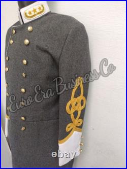 New Civil War Confederate General Rank Officer Frock Coat Double Breasted Repro