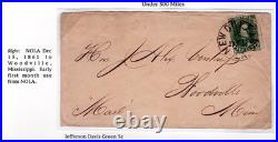 New Orleans LA Confederate Civil War CSA#1 to Woodville MS