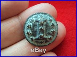Nice Civil War Infantry I Confederate button dug with stars