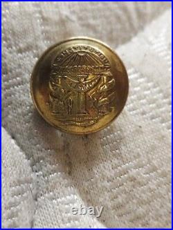 Nice Non-Dug Civil War Confederate Georgia State Seal Coat Button-Mintzer 1861