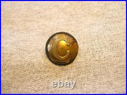 Non Dug Confederate Cavalry Coat Button