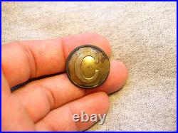 Non Dug Confederate Cavalry Coat Button