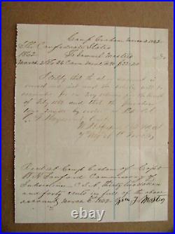 North Carolina CIVIL War Confederate Camp Graham 1862 Rations