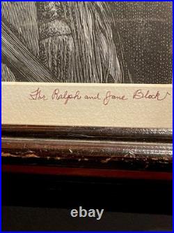 Numbered CONFEDERATE CIVIL WAR ERA GENERAL J. E. B. STUART Framed Lithograph Texas