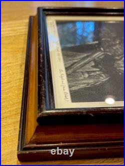 Numbered CONFEDERATE CIVIL WAR ERA GENERAL J. E. B. STUART Framed Lithograph Texas