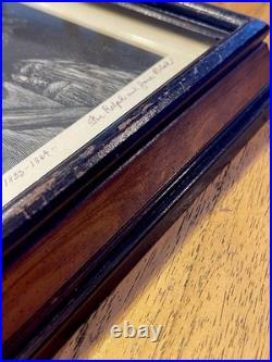 Numbered CONFEDERATE CIVIL WAR ERA GENERAL J. E. B. STUART Framed Lithograph Texas