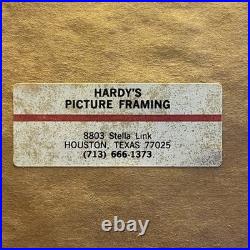 Numbered CONFEDERATE CIVIL WAR ERA GENERAL J. E. B. STUART Framed Lithograph Texas