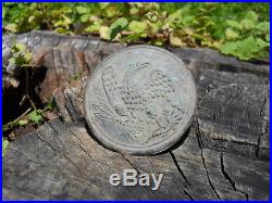 Old Rare Vintage Antique Civil War Relic Eagle Breast Plate Confederate Target
