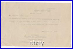 Original 1916 Frankfort Kentucky Confederate Soldier's Pension Letter -civil War