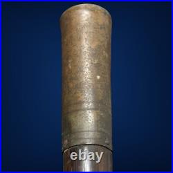 Original Antique Civil War Confederate Blockade Drum & Brass Handle Drumsticks
