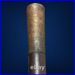 Original Antique Civil War Confederate Blockade Drum & Brass Handle Drumsticks