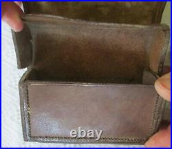 Original CIVIL WAR Period Brown Leather FUSE POUCH British or Confederate