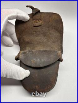 Original CIVIL War Confederate Cap Pouch Gettysburg Pickup Sherfy Farm