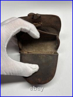 Original CIVIL War Confederate Cap Pouch Gettysburg Pickup Sherfy Farm