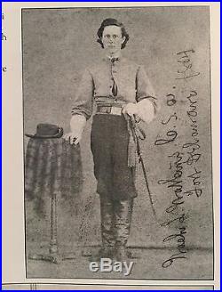 Original Civil War CDV Confederate Lt. Washington Watkins, 8th Missouri Cavalry