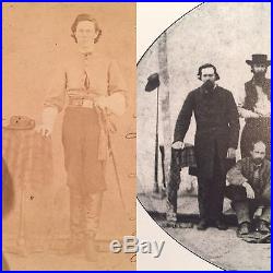 Original Civil War CDV Confederate Lt. Washington Watkins, 8th Missouri Cavalry