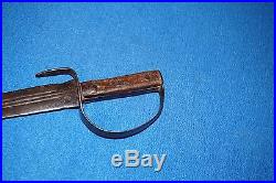 Original Civil War Confederate D Guard Bowie Knife Short Sword Horn Grip