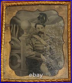 Original Civil War Confederate Tintype Photo Of 6th Virginia Cavalry Soldier
