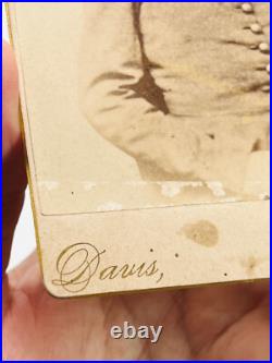 Original Civil War Confederate Young Child Soldier Virginia Cabinet Card photo