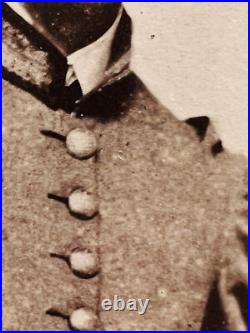 Original Civil War Confederate Young Child Soldier Virginia Cabinet Card photo