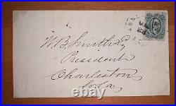 Original Confederate Envelope Addressed To President Of Union Bank Of S. C