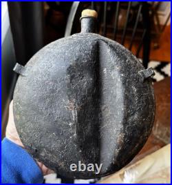 Original Confederate (Read Description!) Civil War M-1858 Tin Spout Canteen