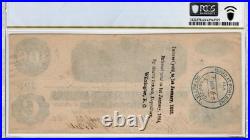 PCGS 63 T-40 1862 Confederate States $100 Civil War Wilmington Banknote Currency