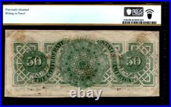 PCGS CU 63. T-57 $50 1863 Confederate States Civil War Obsolete Currency