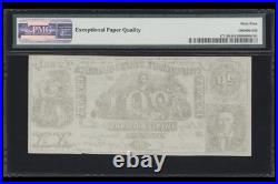 PMG 64 CT-20 $20 1861 Confederate States Civil War Contemporary Counterfeit Note