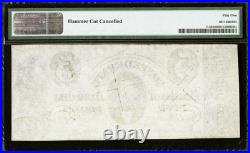 PMG AU55. T-34 $5 1861 Confederate States Civil War Obsolete Banknote Currency