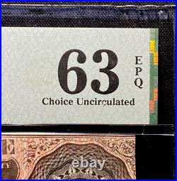 PMG ChUN63 T-68 $10 1864 Confederate States Civil War Obsolete Banknote Currency