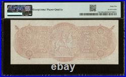 PMG GemUNC 66 $10 Confederate States Chemicograph Banknote Civil War Paper Money