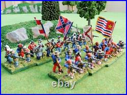 Painted 28mm Confederate Zouave Civil War Brigade (C-101)