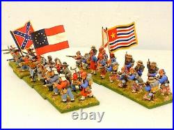 Painted 28mm Confederate Zouave Civil War Brigade (C-101)