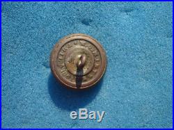 Perfect Dug Civil War Confederate Georgia State Seal Coat Button Atlanta, Ga