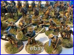 Perry Expertly Painted American Civil War 28mm Confederate Cavalry 41 miniatures