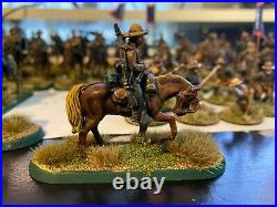 Perry Expertly Painted American Civil War 28mm Confederate Cavalry 41 miniatures