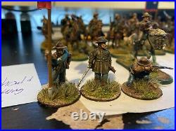 Perry Expertly Painted American Civil War 28mm Confederate Cavalry 41 miniatures