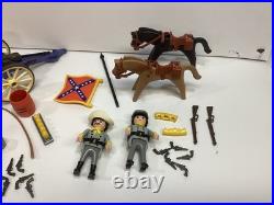Playmobil Sets 3783 3056 3785 Confederate Soldiers Artillery Wagon Civil War