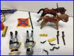 Playmobil Sets 3783 3056 3785 Confederate Soldiers Artillery Wagon Civil War