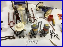 Playmobil Sets 3783 3056 3785 Confederate Soldiers Artillery Wagon Civil War
