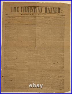 Pro-Confederate Newspaper The Christian Banner From Fredericksburg, Virginia